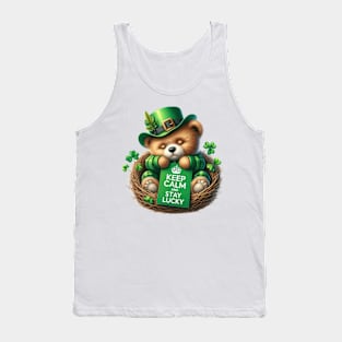 St Patricks Day Teddy Bear Tank Top